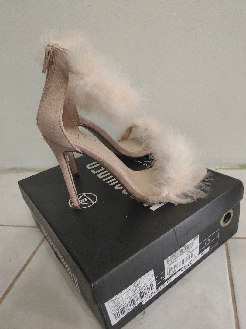Missguided shop fluffy heels