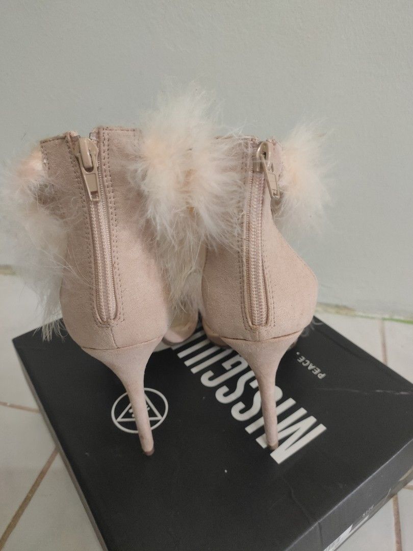 Missguided shop fluffy heels