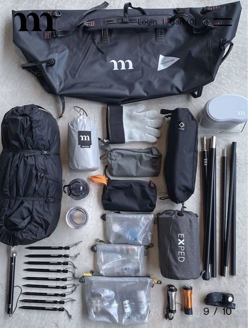 旅行かばん・小分けバッグ and wander +muraco WATERPROOF BOSTON BAG muraco × and wander WATERPROOF BOSTON BAG | and wander