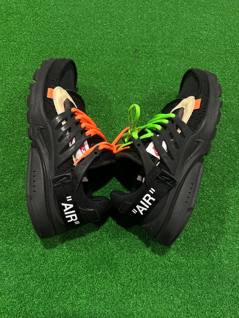 Off white presto black orange laces hot sale