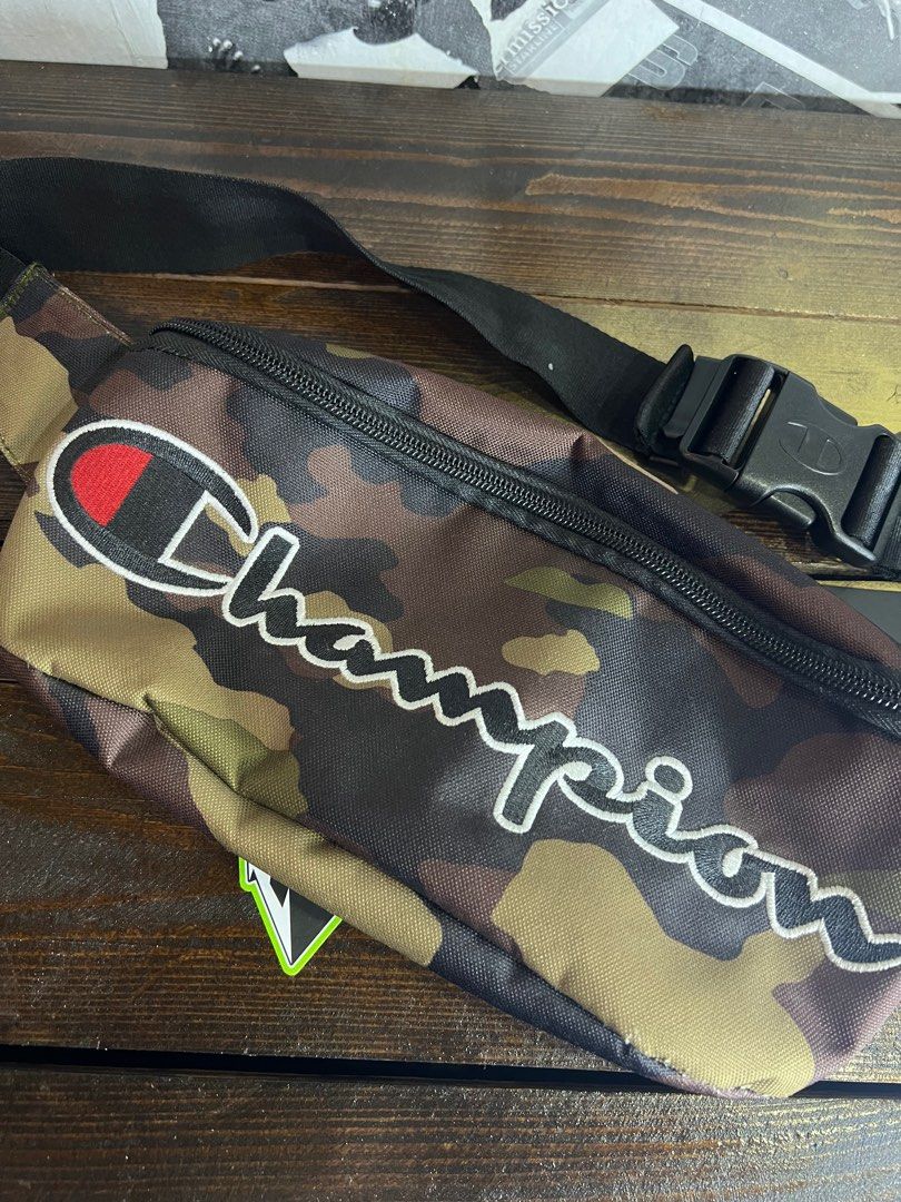 ORIGINAL CAMO CHAMPION WAIST CROSSBODY BAG Men s Fashion Bags Sling Bags on Carousell
