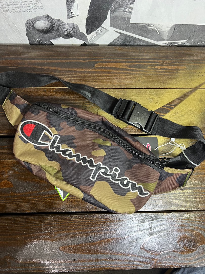 Camo champion fanny pack on sale