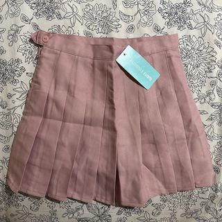 Pink Pleated Skirt W: 26