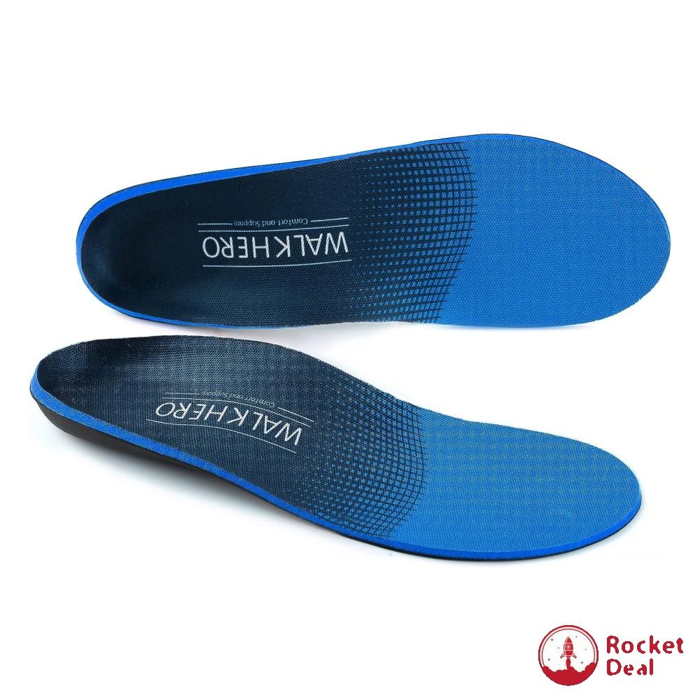 Plantar Fasciitis Feet Insoles Arch Supports Orthotics Inserts Relieve Flat Feet High Arch Foot Pain Mens 9 9 1 2 Womens 11 11 1 2 Blue Men s Fashion Footwear Shoe inserts accessories on Carousell