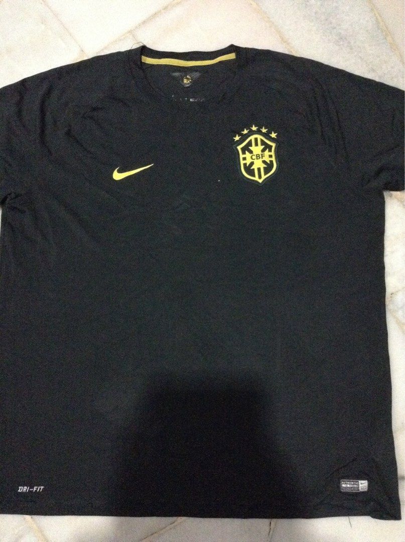 Buy Official 2014-15 Brazil Nike Training Shirt (Grey)