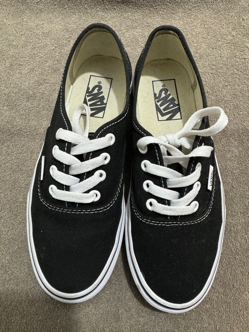 Pre loved Vans Authentic Black Size US 7 womens Women s Fashion