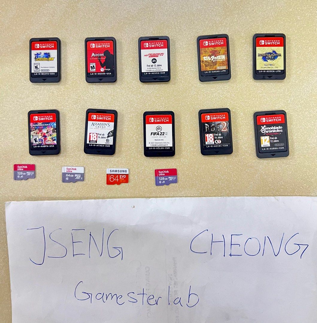 Price in description Nintendo switch games sd card sandisk and accessories aragami shadow pokken need for zelda monster xenoblade attack on fifa