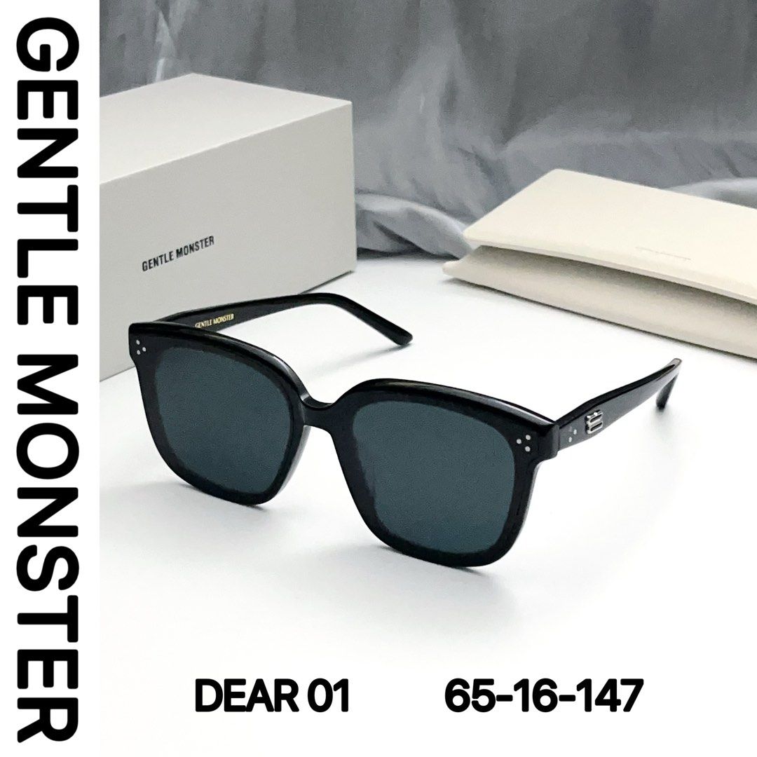 Ready Stock) Dear 01 | Gentle Monster Sunglasses (Unisex) | Black