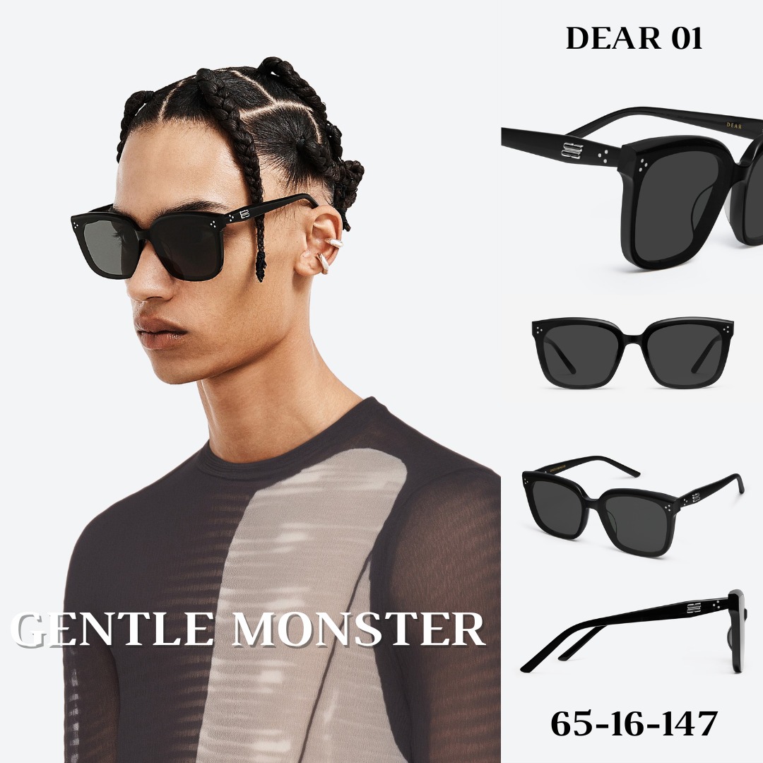 新品未使用人気モデルGENTLE MONSTER DEARブラック Gentle Monster Dear 01 Sunglasses | Black | FARFETCH