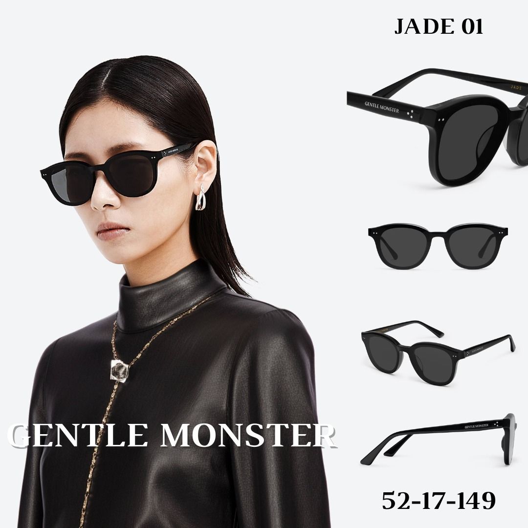 【正規品】GENTLE MONSTER JADE 01 JADE 01 BR】24年新製品☆トレンディなティントサングラス