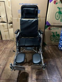 Reclining Wheelchair with commode