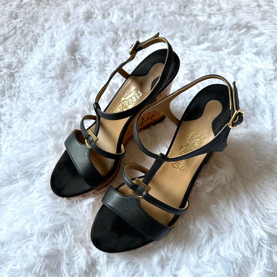 Salvatore Ferragamo Keita Gal Leather Sandal Women's | eBay