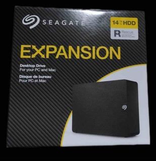 Seagate Expansion 14TB External Hard Drive HDD - USB 3.0, with Rescue Data Recovery Services