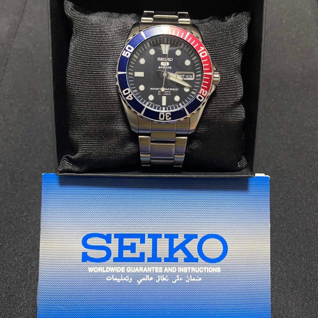 Seiko 5 sea urchin pepsi new arrivals