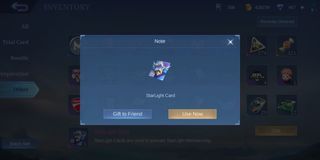 Selling Starlight Card (Mobile Legends)