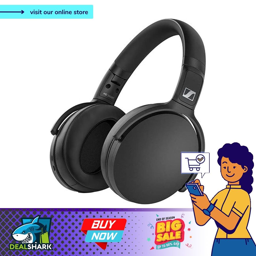 Sennheiser HD 350BT Bluetooth Wireless Headphone 30-hour
