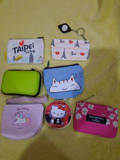 Set of small wallet / pouch / coin purse