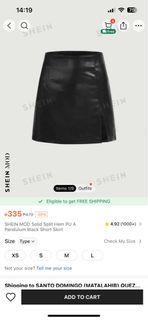 SHEIN Leather Skirt