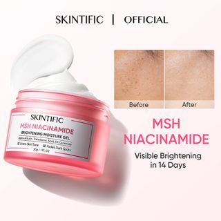 [Skintific]Niacinamide Brightening moisturizer gel glowing anti dark spot whiting moisturiser 30g