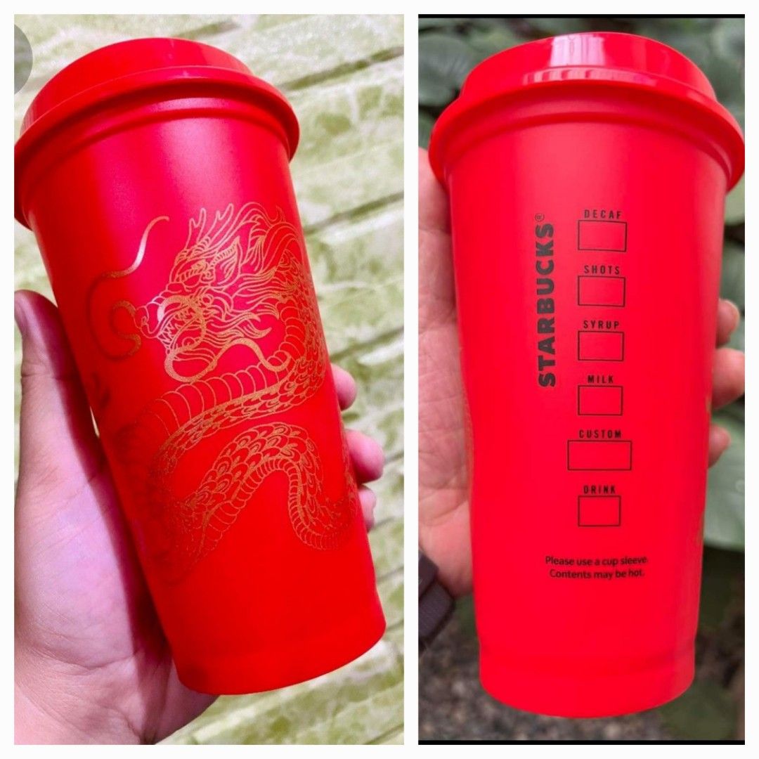 Starbucks Philippines 2024 Dragon Reusable Cup, Furniture & Home Living