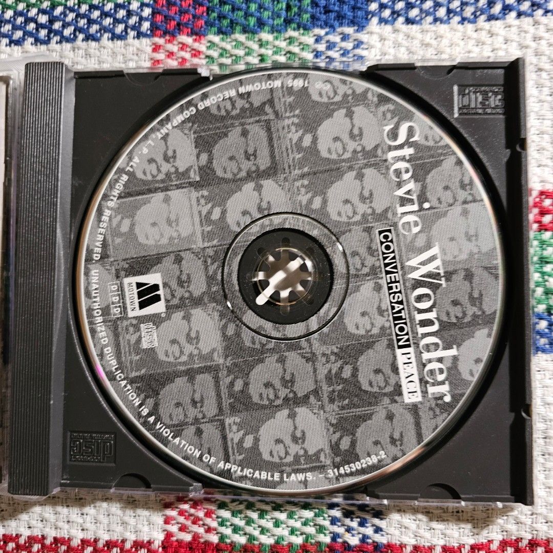 Stevie Wonder - Conversation Peace - CD NM (Category: CDs & DVDs) located in Quezon City. Submitted by serefrenpaz (Listing ID 1290690789, Image 2). Description: Good Day Buyers. Here are the payment options PAYPAL GCash - 09164862096 Bank Deposit - BPI, BDO, Unionbank, Landbank Palawan, Cebuana Meet Up - McDo Kamias, Jolibee Anonas Kamias Intersection or KFC Anonas Delivery Options JRS - +120 Pesos shipping cost for JRS within Metro Manila, +140
