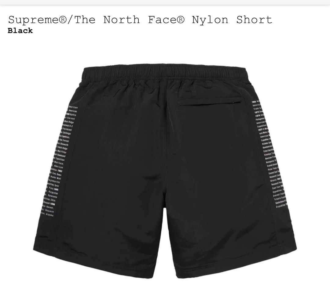 Supreme The North Face Nylon Short Black - ウェア