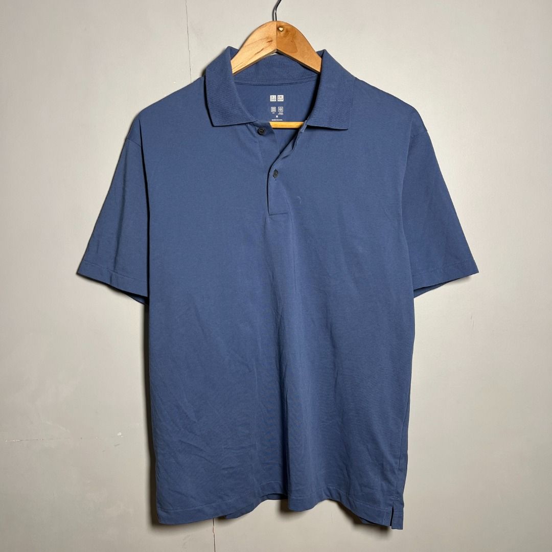 TF-28 Uniqlo AIRism Collar Polo Shirt, Men's Fashion, Tops & Sets ...