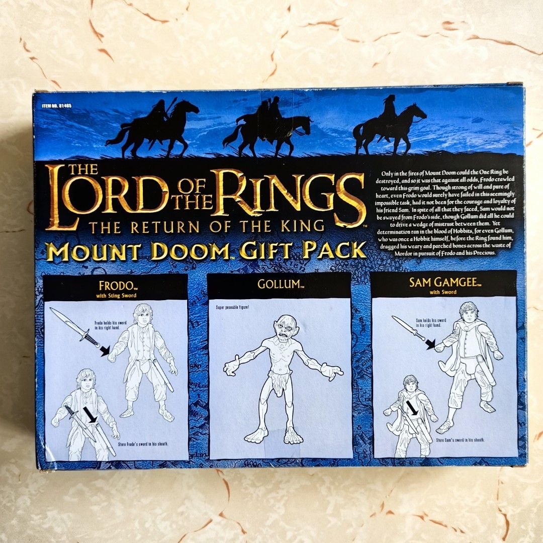 The Lord of the Ring The Return of the King Mount Doom Gift Pack Frodo ...