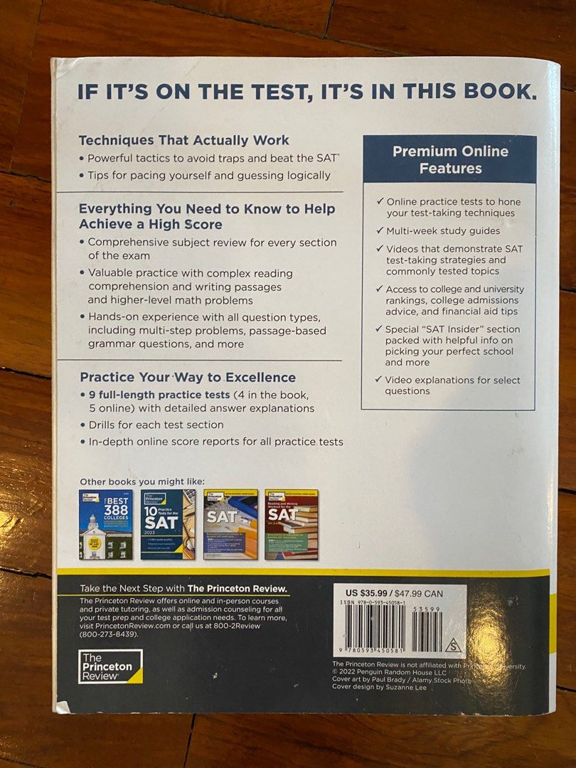 The princeton review sat premium prep 2023 edition hobbies toys