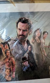 The Walking Dead Signed Art Print 17x22.5 inches
