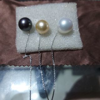 Tie tack pin with big pearl platium 900 holder