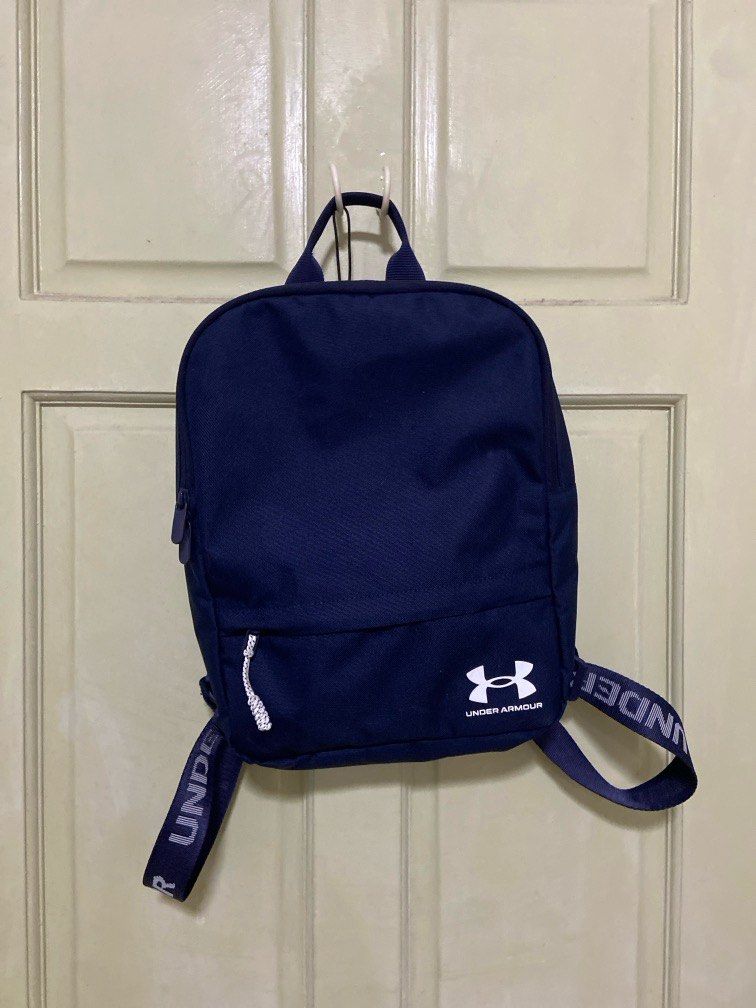 ORIGINAL under armour small backpack (Category: Backpacks) located in Paranaque City. Submitted by junggwon (Listing ID 1290707665, Image 1). Description: bought it at sm bicutan for P1995 too small for me 13 in x 11 in x 3 in .
