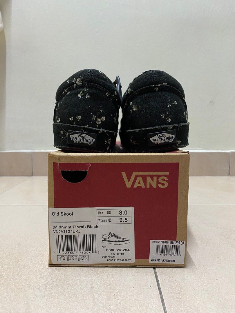 Vans old skool midnight floral cheap