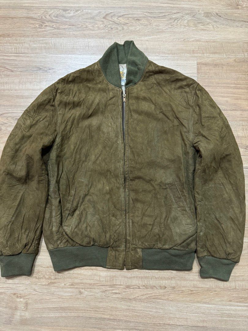 Golden bear suede bomber best sale