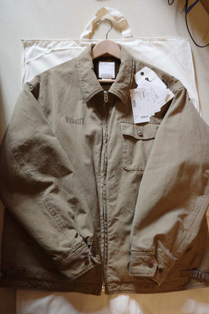 VISVIM RODNEY JACKET JKT 24SS 101 JEANS DAMAGED IRIS, 名牌, 服裝