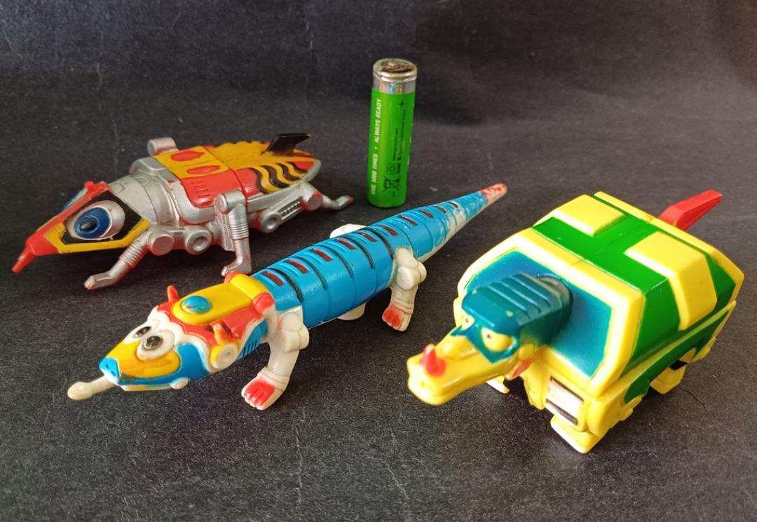 (W Plaza shop 225) 80s Popy 無比敵 膠公仔 3隻 笠頭 超合金 chogokin Bullmark vinyl ...