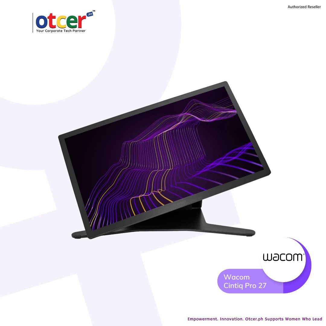 Wacom Cintiq Pro 27 (Category: Office & Business Technology) located in Pasig City. Submitted by otcer.philippines (Listing ID 1290784408, Image 2). Description: Tired of frustrating bottlenecks that drain your profitability? Ready to deliver visuals that truly set you apart? Seeking ways to attract top talent and boost morale? The Wacom Cintiq Pro 27 solves these challenges and more. Price: Php 238,990.00. Let's discuss your business pain points