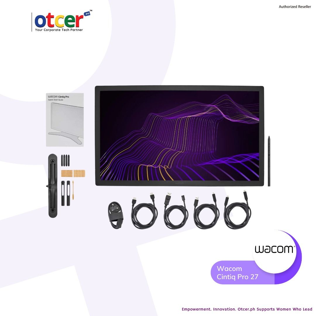 Wacom Cintiq Pro 27 (Category: Office & Business Technology) located in Pasig City. Submitted by otcer.philippines (Listing ID 1290784408, Image 3). Description: Tired of frustrating bottlenecks that drain your profitability? Ready to deliver visuals that truly set you apart? Seeking ways to attract top talent and boost morale? The Wacom Cintiq Pro 27 solves these challenges and more. Price: Php 238,990.00. Let's discuss your business pain points