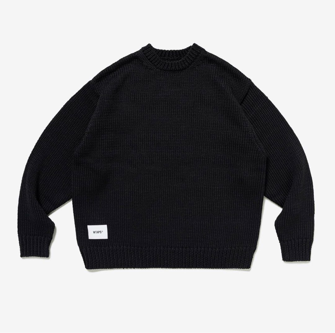 Wtaps knitwear CREW NECK 01 / SWEATER / POLY. T-ROCK, 男裝