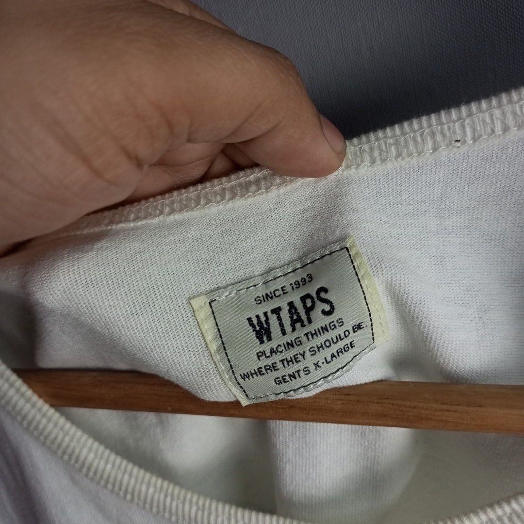 Wtaps Sando (Category: Activewear) located in Quezon City. Submitted by qlotthriftv2 (Listing ID 1290756392, Image 3). Description: Width-22 Length-26 Condition-Very Good Issue-Light Dirt Need light wash Price-699+sf.