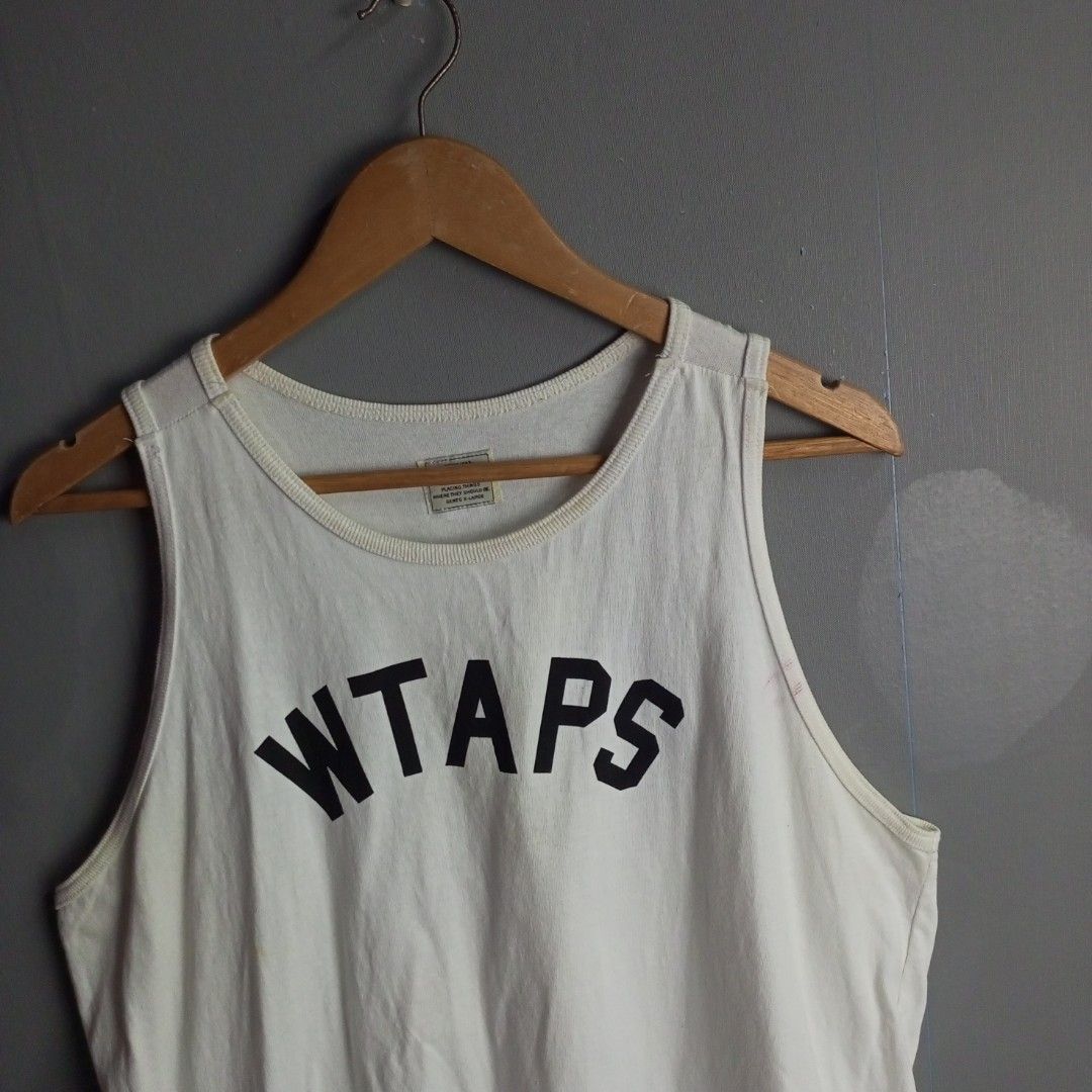 Wtaps Sando (Category: Activewear) located in Quezon City. Submitted by qlotthriftv2 (Listing ID 1290756392, Image 2). Description: Width-22 Length-26 Condition-Very Good Issue-Light Dirt Need light wash Price-699+sf.