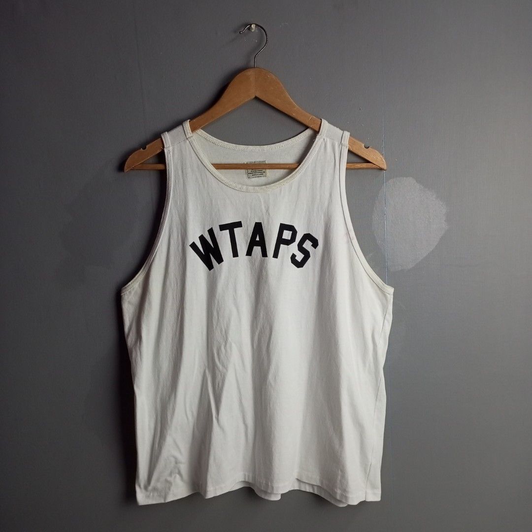 Wtaps Sando (Category: Activewear) located in Quezon City. Submitted by qlotthriftv2 (Listing ID 1290756392, Image 1). Description: Width-22 Length-26 Condition-Very Good Issue-Light Dirt Need light wash Price-699+sf.