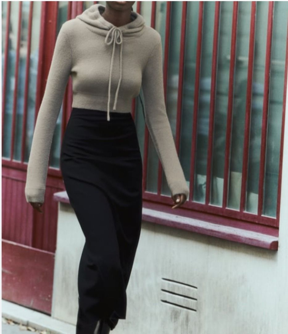 ZARA soft touch knit hoodie