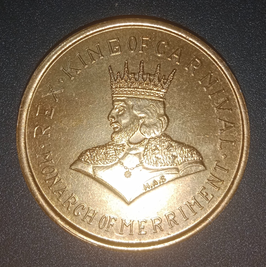 1965 King of Carnival New Orleans Mardi Gras Token, Hobbies & Toys