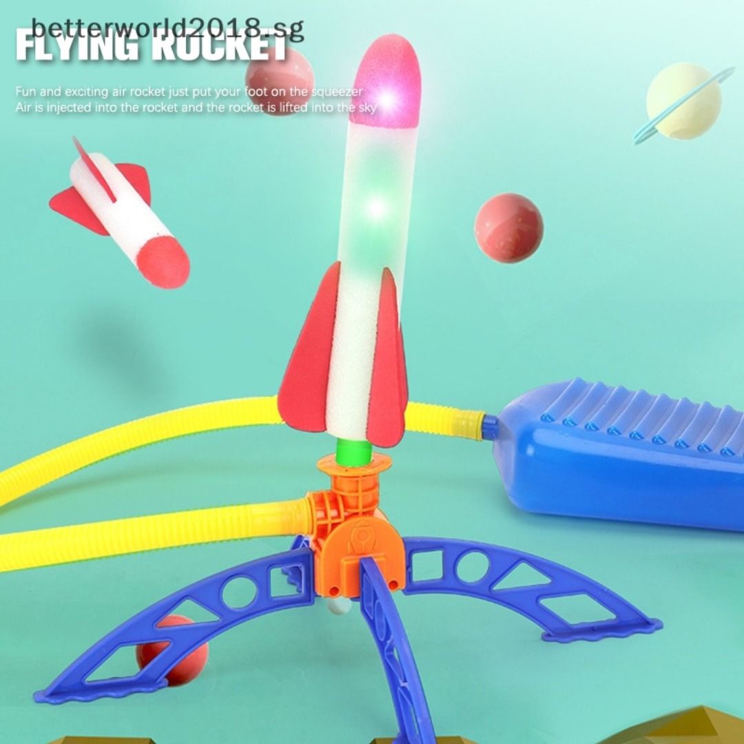 1Set Kid Air Rocket Foot Pump Launcher Toys, Hobbies & Toys, Toys ...