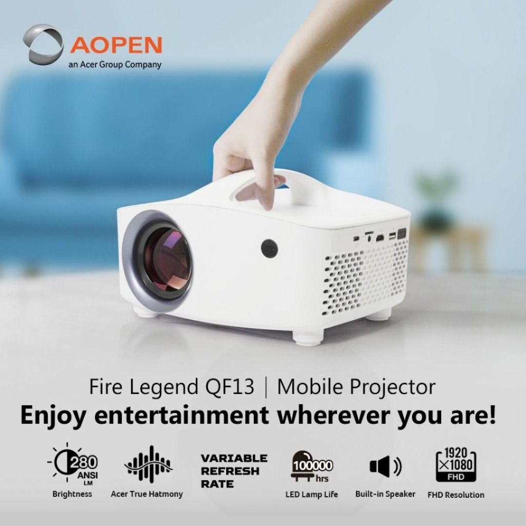Acer Aopen Fire Legend QF13 Portable Mini LED DLP Wireless Acer Aopen Fire Legend QF13 Portable Mini LED DLP Wireless