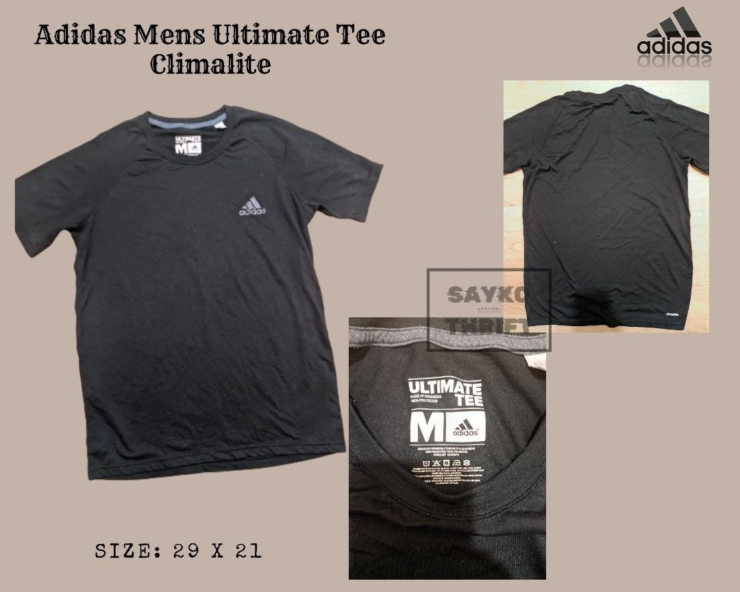 Adidas Men's Black Climalite Ultimate T-Shirt