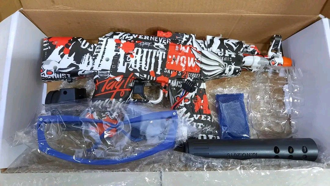 AK47 gel blaster toy gun (Category: Action & Battle Toys) located in Manila. Submitted by bongsy999mall (Listing ID 1293945268, Image 1). Description: .
