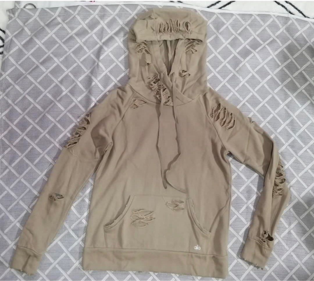 Alo yoga distressed hoodie online