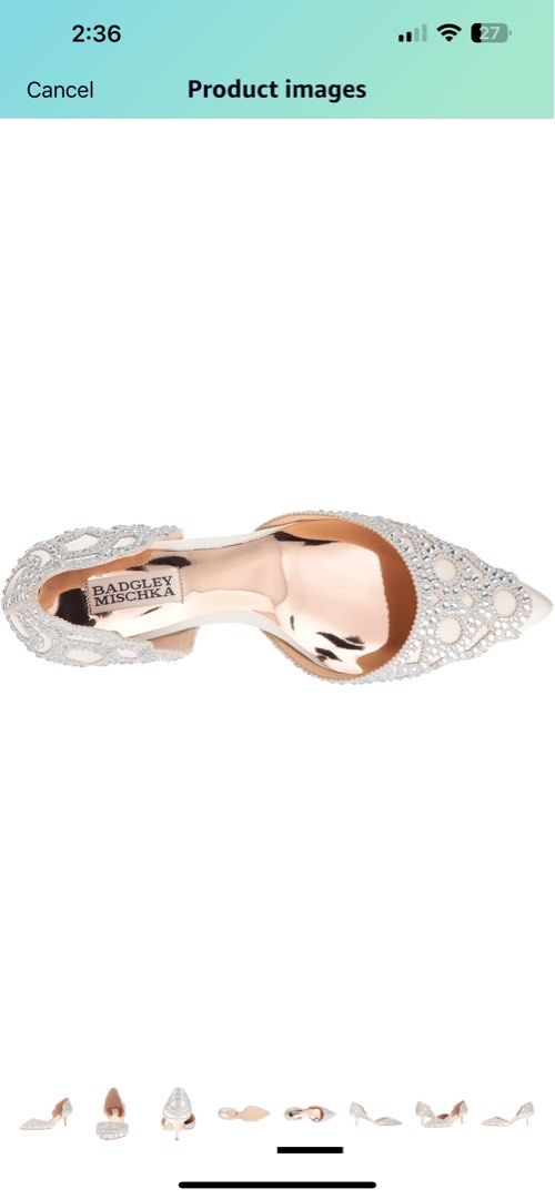 Badgley Mischka Women s Ginny Dress Pump Ivory Women s Fashion Footwear Heels on Carousell